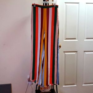 FOREVER 21 CREPE FLARE LEG PANTS SZ MEDIUM